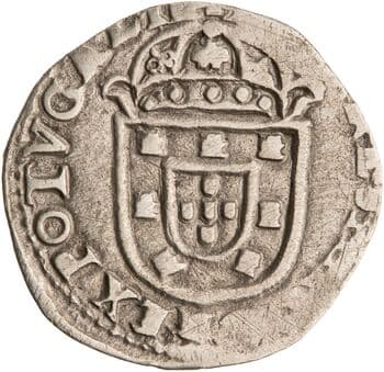 Silver tostao of John IV of Portugal, Portugal, 1640–1656 — obverse