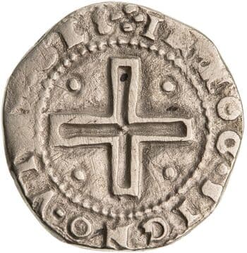 Silver tostao of John IV of Portugal, Portugal, 1640–1656 — reverse