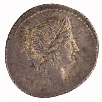 Silver Denarius of Roman Republic, Rome, 75 BCE