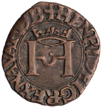 Billon liard of Henry II, Navarre (lower), 1516–1555