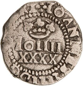 Silver 40 reais of John IV of Portugal, Portugal, 1640–1656